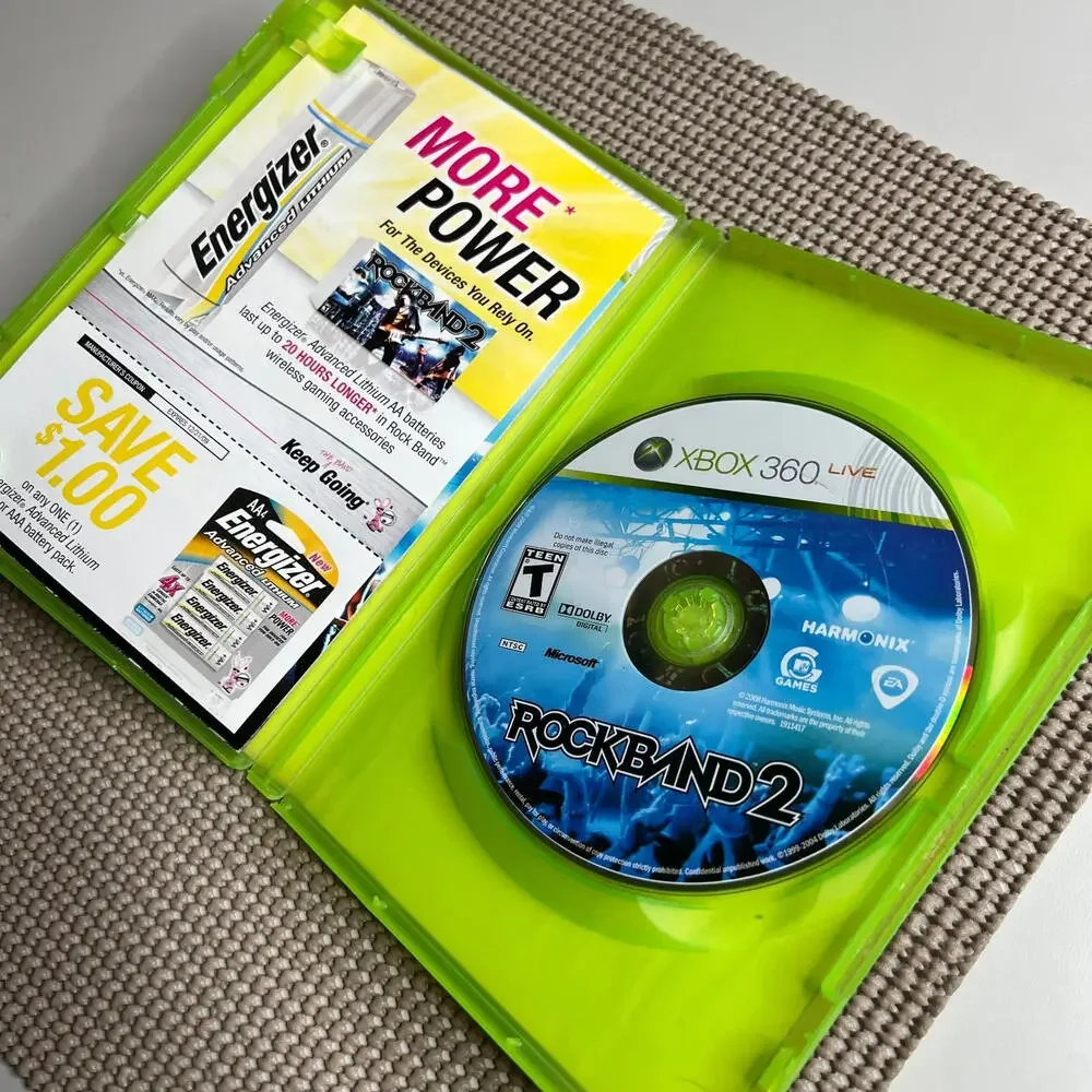 Rock Band‎ for Xbox 360 Music Rhythm Game Complete Case and Disc